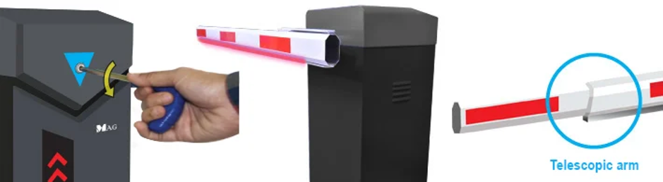 mag bg657 barrier gate 4.5 meter 3s