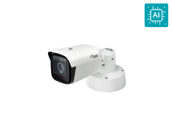 idis dc-t6831wra 8mp ai analytics motorized-focus outdoor bullet network camera with wdr
