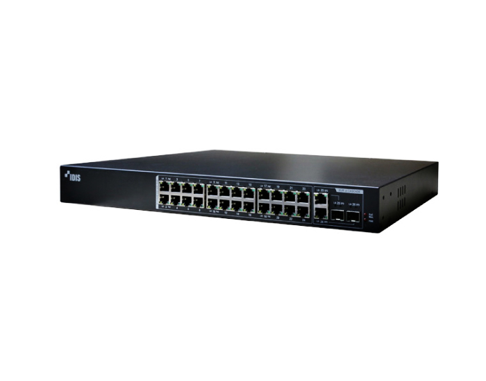 idis dh-2026pf 24 port poe switch